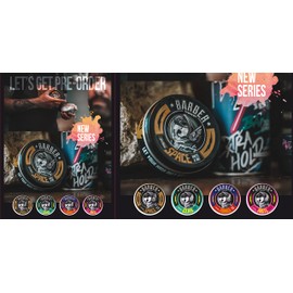 BARBER MARMARA POMADE Hair Wax 100 ml | Medium Hold | High Shine | Wet Look Wax | Modelling Wax | Hair Pomade | Barbershop Hair Gel Men | Styling Cream | Very High Shine