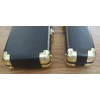 Nickel Plated Leather Cue Case Corner Protectors (rounded corners)