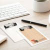AZWOOD Mini Clipboard, 10 x 15 cm Plastic Clipboard, Small