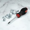 20 x Self-Tapping Screws with Flange - Rustproof, Galvanised -