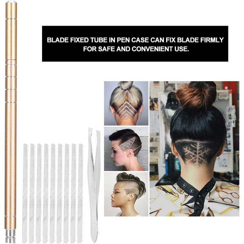Pluma de Afeitar para Cejas, Herramienta para Peinar el Cabello,