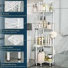 Consumest Corner Shower Caddy Standing - 4-Tier Stainless Steel Shower