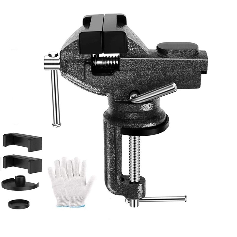 MYTEC Home Vise Clamp-On Vise, 3.0" black