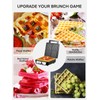 FOHERE 4-Slice Belgian Waffle Maker 1200W, Nonstick Plates, Browning Control,