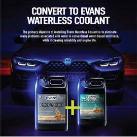 EVANS Evans Cooling Systems EC42001 Waterless Prep Fluid With Funnel, 128 fl. oz.