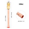 sourcing map 1/4" SAE 45 Degree Brass Pipe Fitting, 5