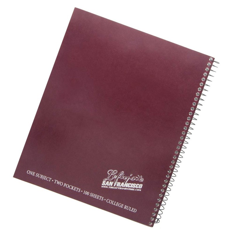 Left-Handed Logo College Ruled Spiral Notebook, 4 pack