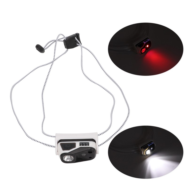 LED Headlamp IPX5 Waterproof Motion Sensor USB Charging Adjustable Mini