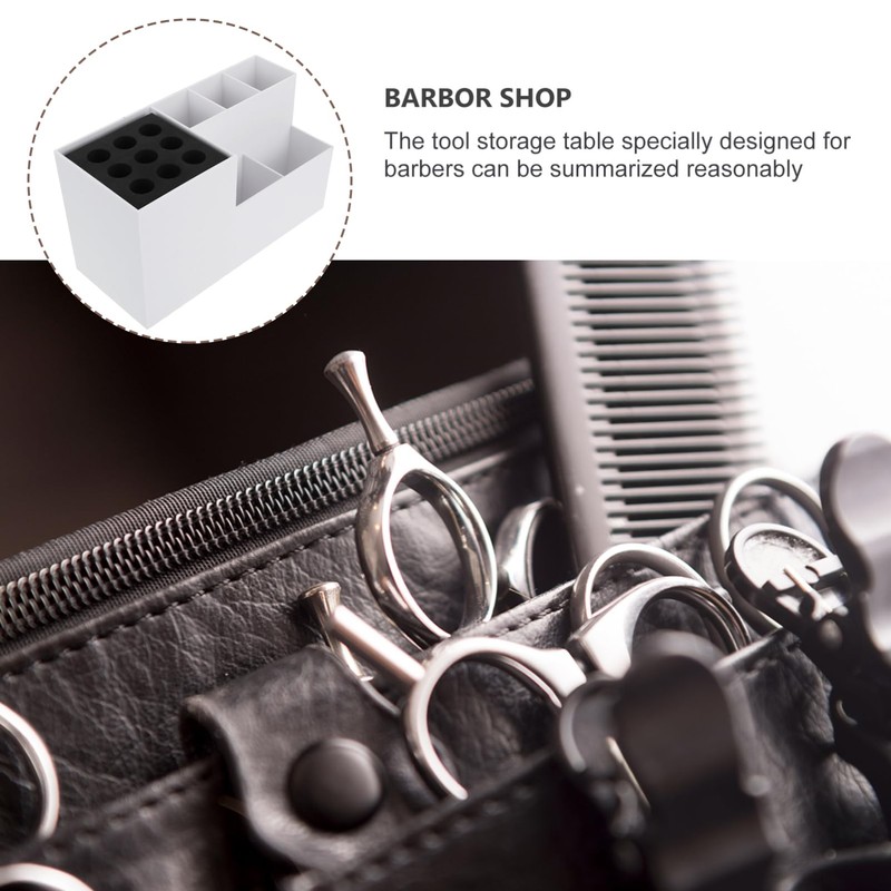 SAFIGLE Hairdressing Tool Storage Organizer Box Removable Compartment 10-Piece Capacity
