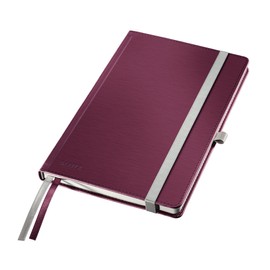 Leitz Style A5 Hard Cover Ruled Notebook - Garnet Red