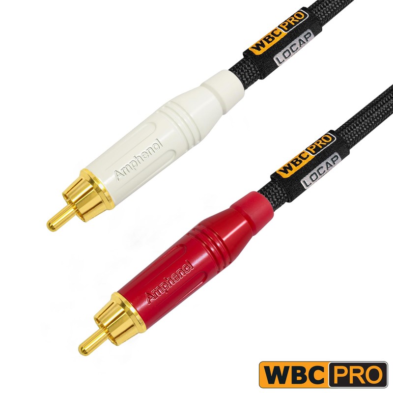 5 Meter RCA Cable Pair - WBC-PRO-LOCAP Low-Capacitance (14pF/ft) 22