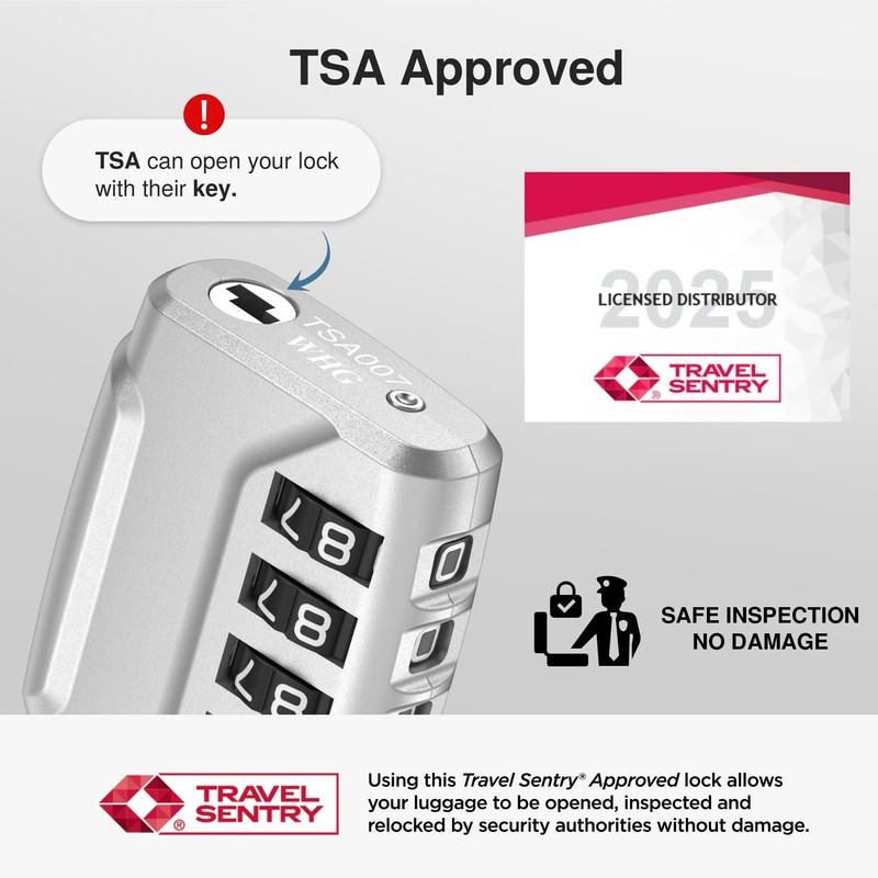 Newace TSA Lock 4 Digit Suitcase Lock Combination Lock Luggage