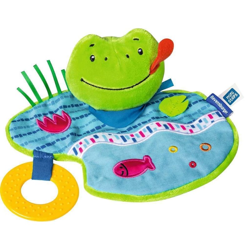 Ravensburger ministeps 4156 Crinkle Frog Comforter with Teether and Crinkle