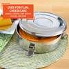 IMUSA 1.5Qt Stainless Steel Flan Mold with Lid, Round Baking