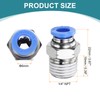 sourcing map 5pcs Push to Connect Fittings 6mm Tube OD