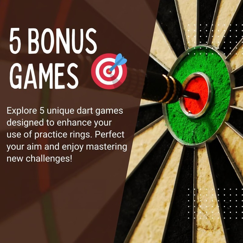 Darts Training Set - 7 Practice Rings with Ultimate Accessory