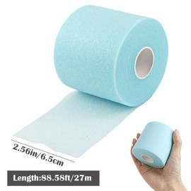 ZJIVQO Foam Underwrap,Foam Pre-Wrap Tape for Elbow Knees Ankles,Use with Athletic Tape (Blue)