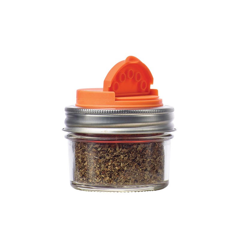 Jarware Spice Lids for Regular Mouth Mason Jars, Set of