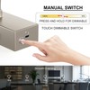 Aipsun 23.6" Brushed Nickel Picture Lights for Wall Rechargeable,12000mAh LED