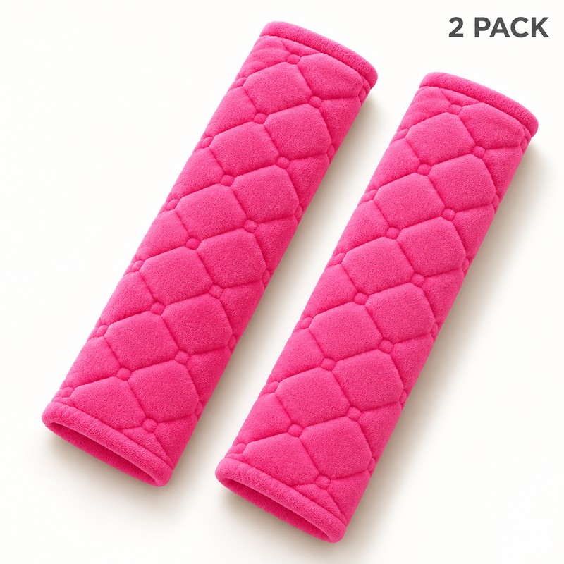 Plush Seat Belt Shoulder Pads for Car Travel – Soft