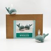 Bergin & Bath Needle Felting Kit, Whales. Make a Pair