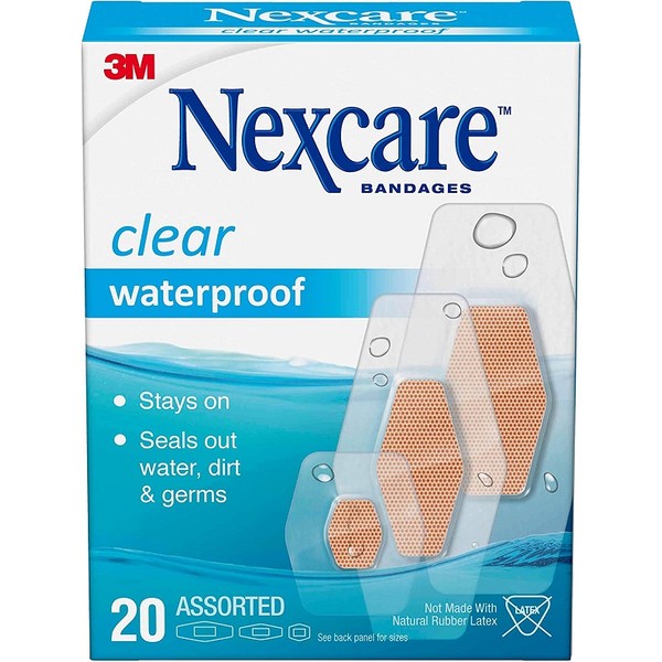 Nexcare - Clear Waterproof Bandages Assorted 20
