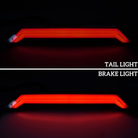 SAUTVS Center Tail Light 3rd Brake Stop Lamp for Polaris RZR XP/XP 4 1000 2014-2018, Smoked Black Rear Third Brake Center Accent Lamp Taillight Accessories (1PCS)