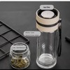 Teruels Premium Double-Wall Glass Tea & Fruit Infuser Bottle -