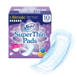 Refré SuperThin Pads Ultimate, 300cc, 10 Count