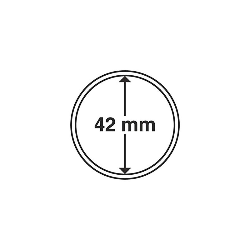 Leuchtturm 318006 Coin Capsules Inner Diameter 42 mm