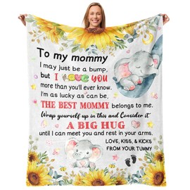 New Mom Gifts, Mom to be Gift for Women, First Time Mom Gifts, New Mom Blanket, Pregnant Mom Gifts for Mothers Day, Christmas, Thanksgiving, to My Mommy Throw Blankets 50"x60"