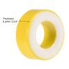 sourcing map Ferrite Ring Iron Force Toroid Core Yellow White