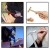 Hammer Brass Hammer with Screwdriver, 6 in 1 Small Hammer,