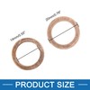 A ABSOPRO Copper Crush Washers Flat Sealing Gaskets Rings 14mm