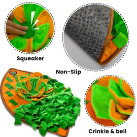 AWOOF Snuffle Mat for Dogs, Dog Cats Nosework Feeding Mat, Pet Interactive Dog Puzzle Toys Encourages Natural Foraging Skills for Training and Stress Relief