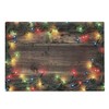 Ambesonne Christmas Cutting Board, Christmas at Countryside Theme Rustic Home