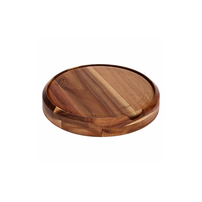 THUN - Set tagliere con coltelli formaggio - legno -