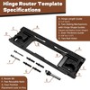 Door Jamb Hinge Jig Compatible with 8 Sizes from 2-1/2"