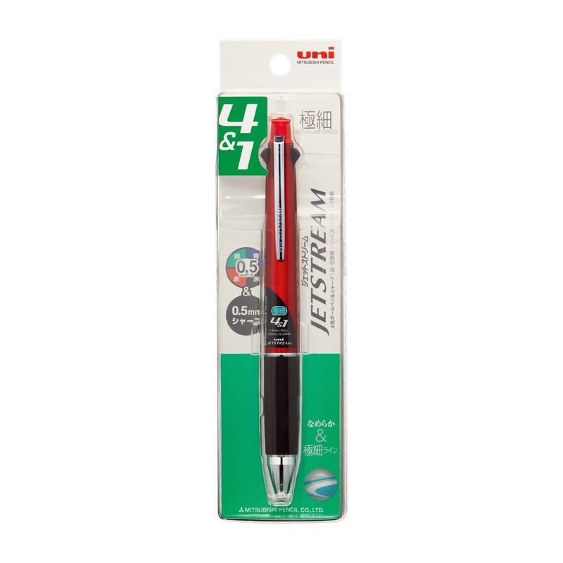 Mitsubishi Pencil MSXE510005P65 Multifunction Pen Jet Stream 4&1 0.5 Bordeaux