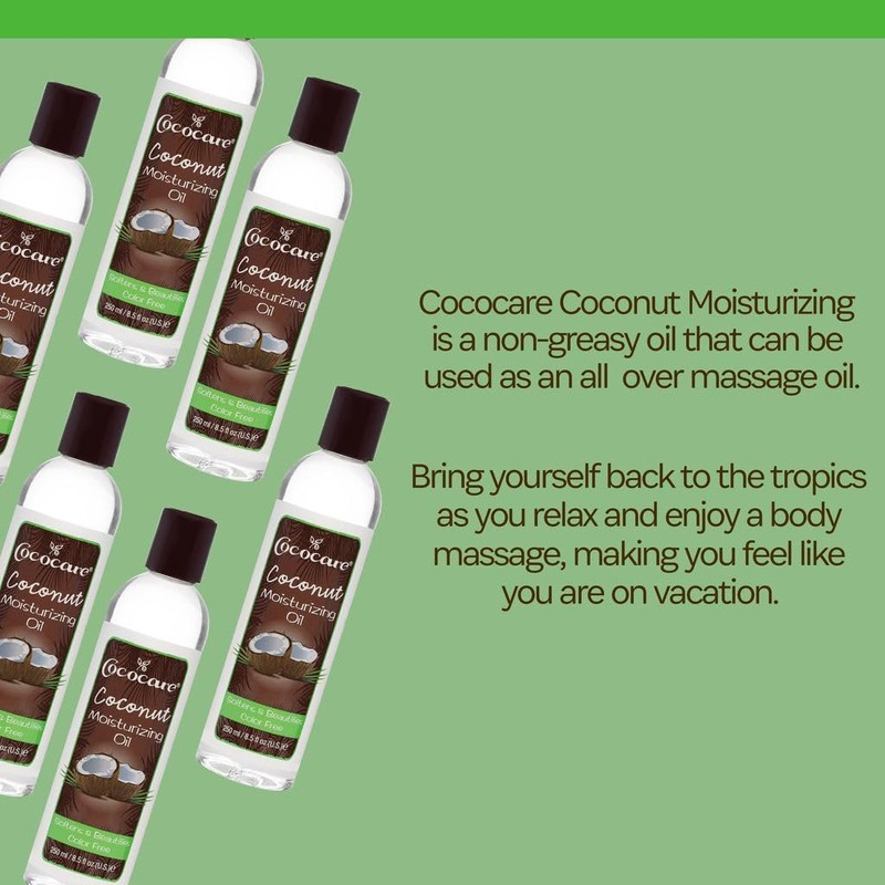 Cococare Coconut Moisturizing Oil 8.5 Fl Oz. - Formulated with
