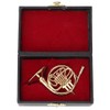 Miniature French Horn Delicated Golden Mini Instrument Ornament Decoration for