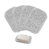 MultiValue Soap Cushion, 4 Pieces Non-Slip Soap Mat, Self-Draining, Spiral