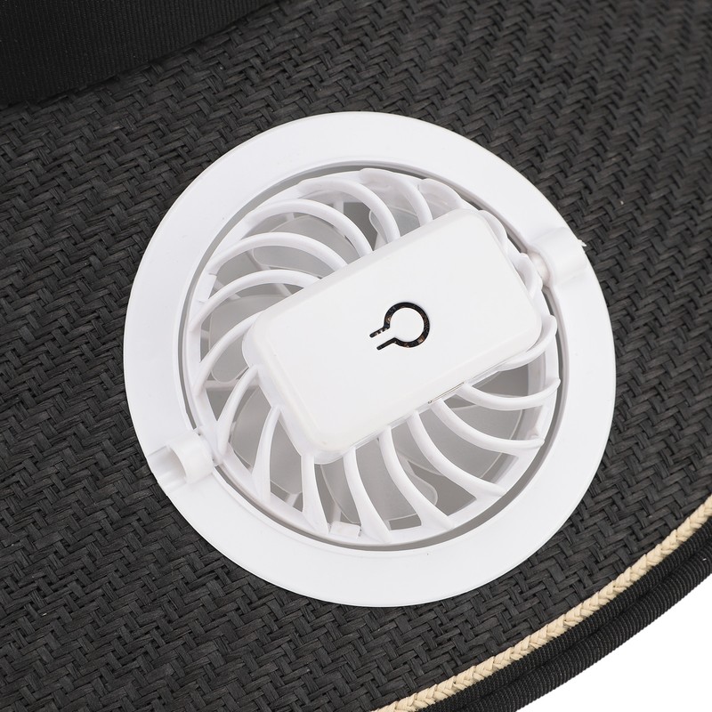 Fan Hat USB Rechargeable 300mah Elastic Band Angle Adjustable Extra