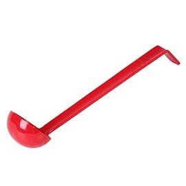 Excellanté 8 1/2", One Piece Ladle, Polycarbonate, 3/4 oz color, Red