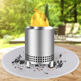 18.5in Fire Pit Mat Compatible with Solo Stove Mesa and Mesa XL Accessories, Fireproof Mat Compatible with Solo Stove Mesa, 3-Layer Fire Pit Mats for Under Fire Pit and Grill to Protect Table - Grey