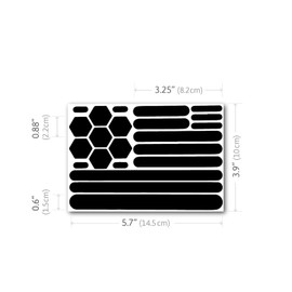 Motorcycle Stickers, Reflective Black Stickers, Dustproof Reflectors for Nighttime Safety, Reflective Helmet Tape, Retro Kit, Night High Visibility Safety