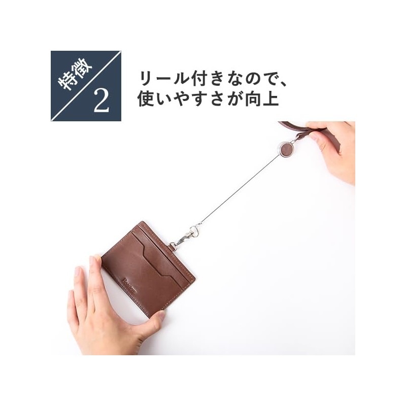 Boosters Horizontal ID Card Holder with Reel ID Case, Green