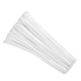 MRKTAO Cable Zip Ties,100 pcs 5.9 Inch Nylon Tie Wraps with 40 Pounds Tensile Strength,Self-Locking Premium Heavy Duty Zip Ties for Indoor and Outdoor Use (White)