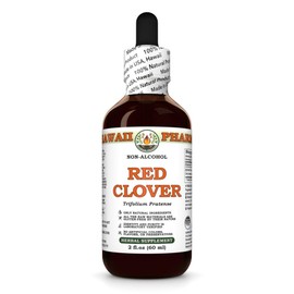 Red Clover (Trifolium Pratense) Dry Seed Glycerite, Made in Hawaii, Organic Raw Materials, All Natural, Vegan, Lab Tested Alcohol-Free Liquid Extract - 2 fl.oz