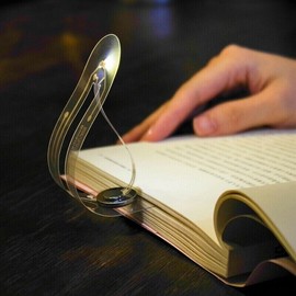 JANPIM Mini Book Reading Light LED Flexible Bookmark Light Lamp for Night Reading US